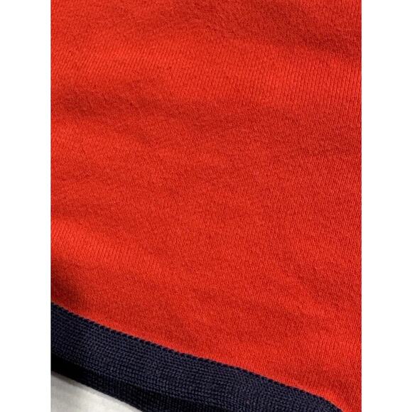 Mother Denim Women’s Size XS The Triple Running Mate Pull On Shorts Red Navy - Picture 5 of 9